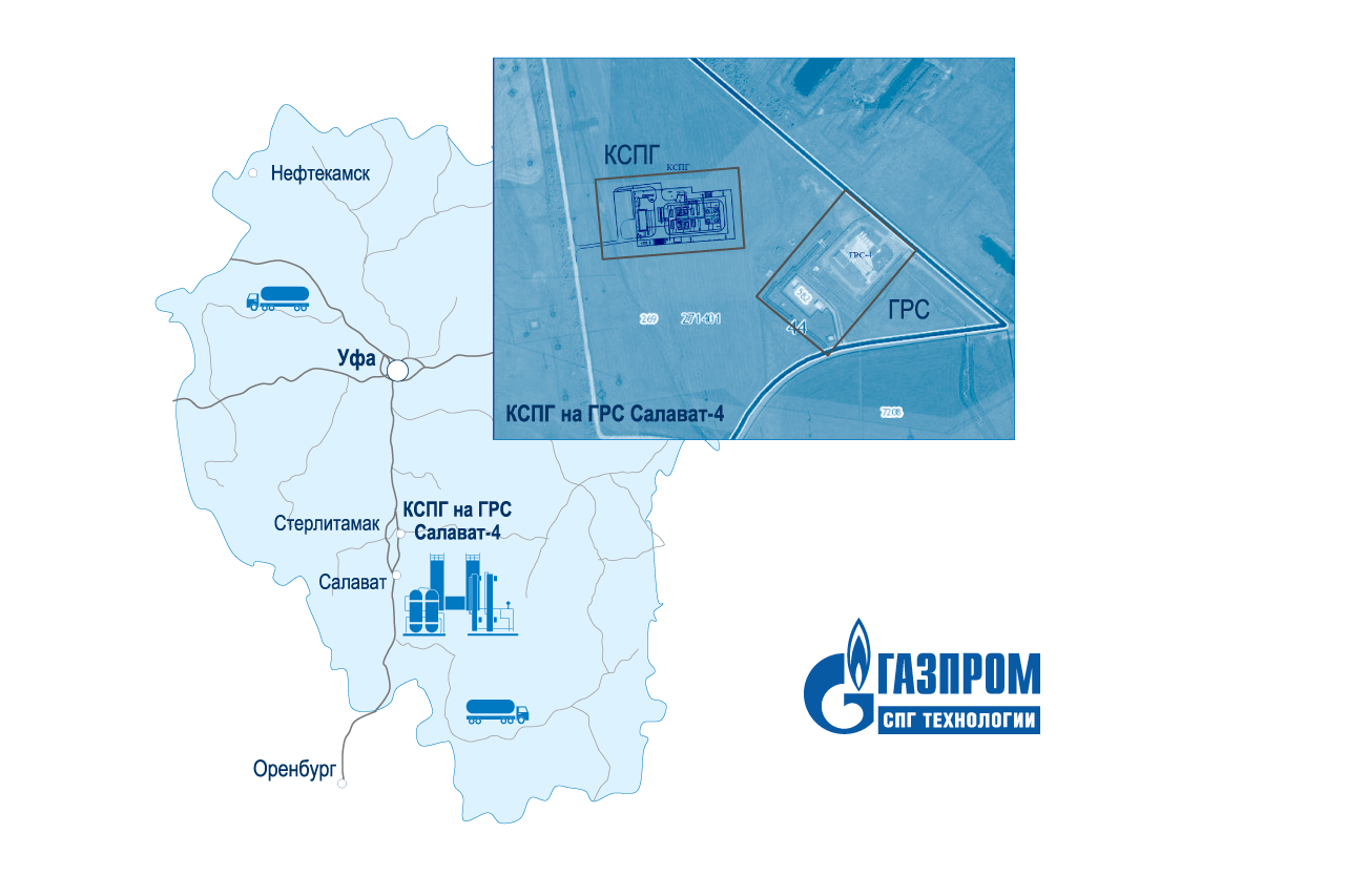 Газпром СПГ технологии» продолжает реализацию первого в Башкортостане  малотоннажного СПГ-проекта - Газпром СПГ технологии