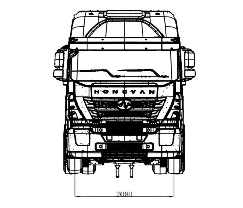 ТЯГАЧ SAIC HONGYAN 6×2 LNG